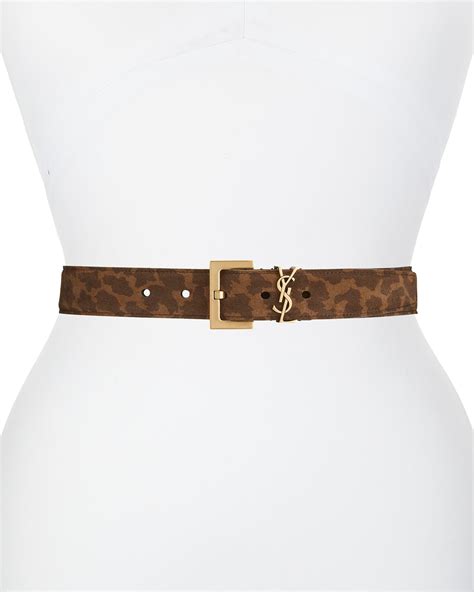 ysl belt size 85|saint laurent monogram suede belt.